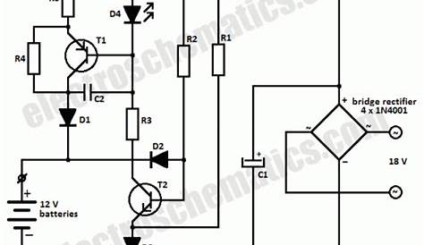 12V Battery Charger Circuit - ElectroSchematics.com