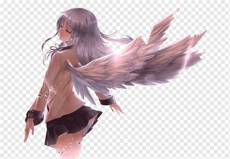 Anime Female Angel Silhouette Anime Angel Hd Wallpaper