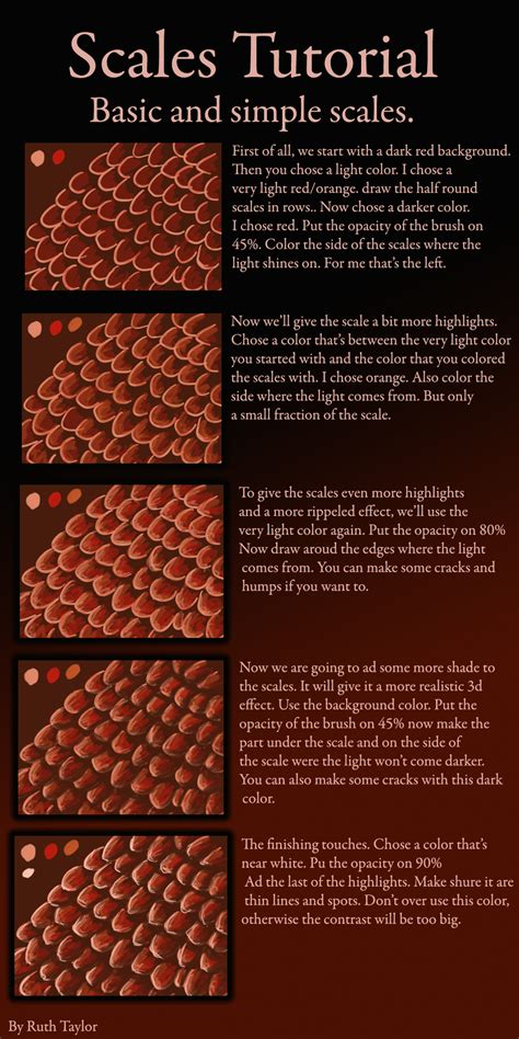 Scales Tutorial Part 1 By Ruth Tay On Deviantart