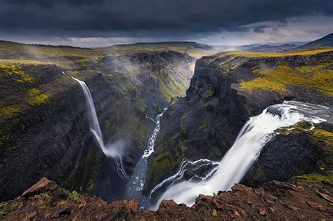 Fotos Island Natur Canyon Wasserfall Landschaftsfotografie Flusse