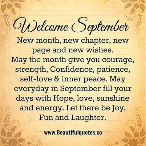 Welcome September ️ ️ September Love Peace Qotd Quotes Instaquote