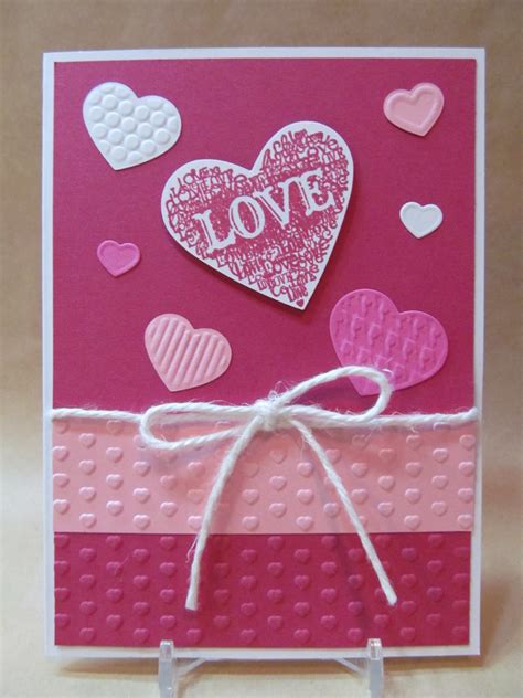 Savvy Handmade Cards Embossed Love Card