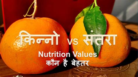 Difference Between Kinnow And Orange Nutrition Value Which Is