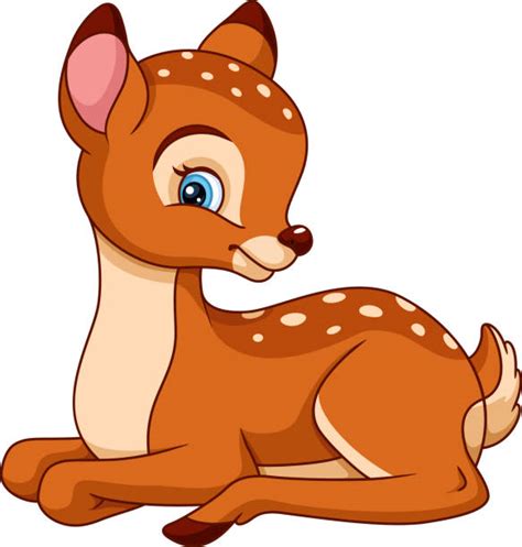 Clip Art Of Cute Baby Deer Illustrations Royalty Free Vector Graphics