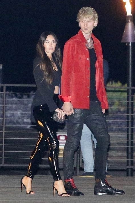 Megan Fox Stuns In Tight Leather Pants As She Holds Hands With