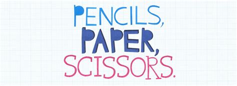 Pencils Paper Scissors Inspiration Childrens Book Illustration