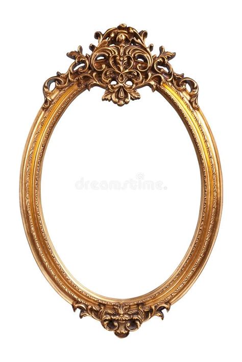Oval Gold Vintage Frame Stock Photo Image Of Gold Frame 35672552