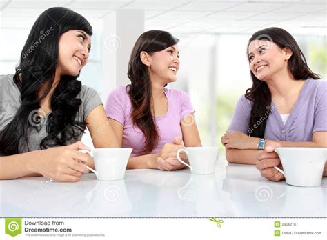 Group Of Women Friends Chatting Stock Image - Image of communication, discussion: 29062161