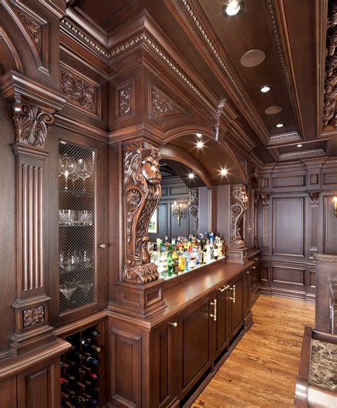 Traditional Carved Bar Victorian Home Bar Dc Metro By Wl