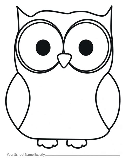 Printable Owl Outline Template Customize And Print