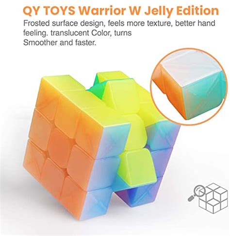 D Fantix Qy Toys Warrior W 3x3 Speed Cube Jelly 3x3x3 Magic Cube