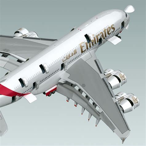3d Model Airbus A380 Emirates