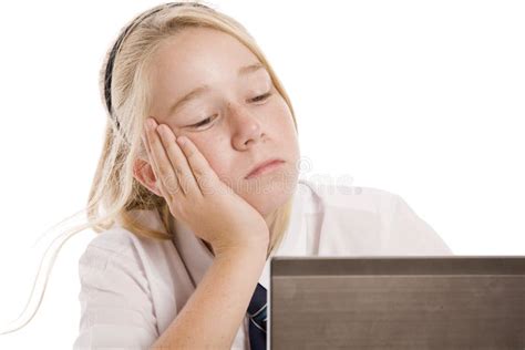 Boredom At School Stock Image Image Of Girl Studying 115055857