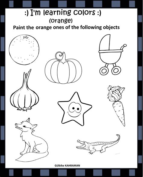 10 Color Orange Worksheets Worksheets Decoomo
