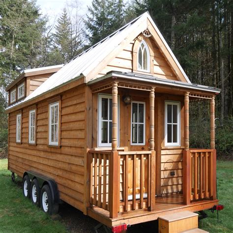 A tiny house on wheels requires attention to weight distribution. Charming Tumbleweed Tiny House on Wheels with 2 sleeping ...