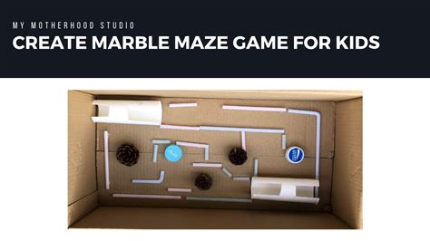 How To Make Marble Maze Game For Kids From Cardboard I Super Simple Diy