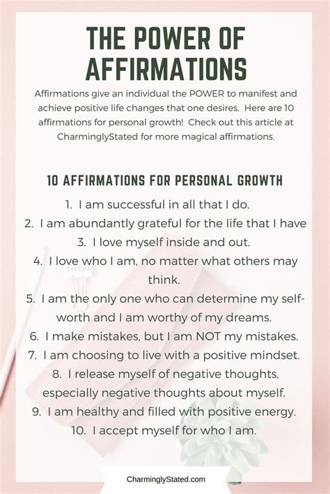 Affirmations Give An Individual The Power To Manifest And Achieve