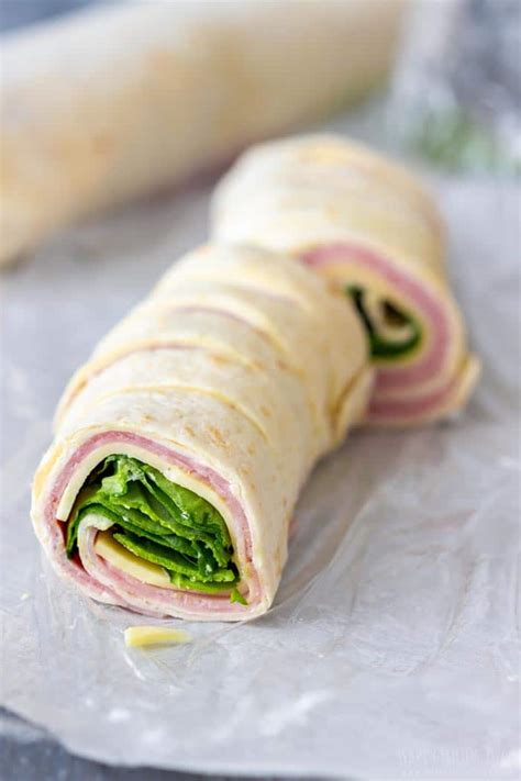 Ham And Cheese Pinwheels With Spinach Happy Foods Tube