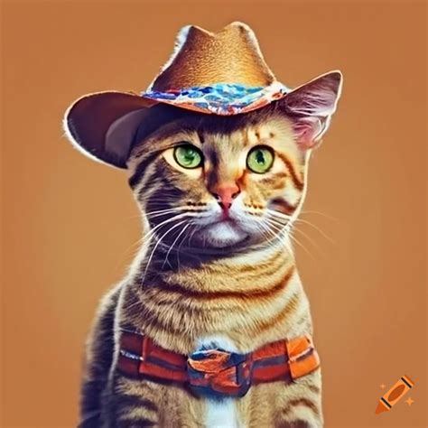 Cowboy Orange Tabby Cat