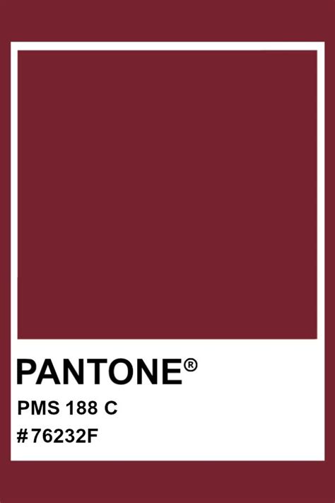Pantone 188 C Pantone Color Pms Hex Pantone Red Pantone Colour