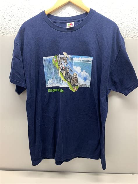 Niagara Falls Moose Bear Beaver Canoeing T Shirt Xl Gem