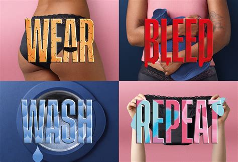 Libra Says ‘wear Bleed Wash Repeat In New Underwear Campaign Via