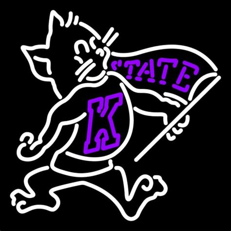 Custom Kansas State Wildcats Primary Logo Ncaa Neon Sign Neon Sign Usa