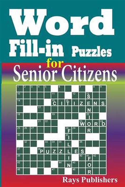 Word Fill In Puzzles For Senior Citizens By Rays Publishers English