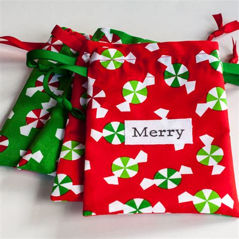 October 9 Small Christmas Fabric T Bags