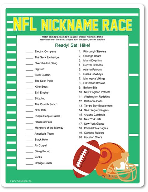 Football Trivia Questions And Answers Printable