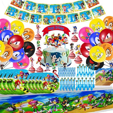 Buy Sonic The Hedgehog Party Decorations Sonic Party Supplies Pack