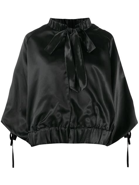 Parlor Pussy Bow Pullover Jacket Farfetch