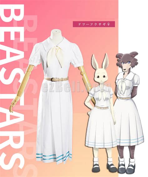 Anime Beastars Haru Juno White Sailor Dress School Uniform Cosplay Costume