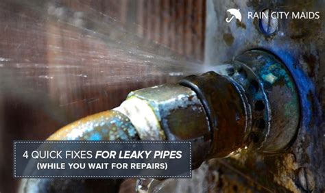 4 Quick Fixes For Leaky Pipes While You Wait For Repairs Blog