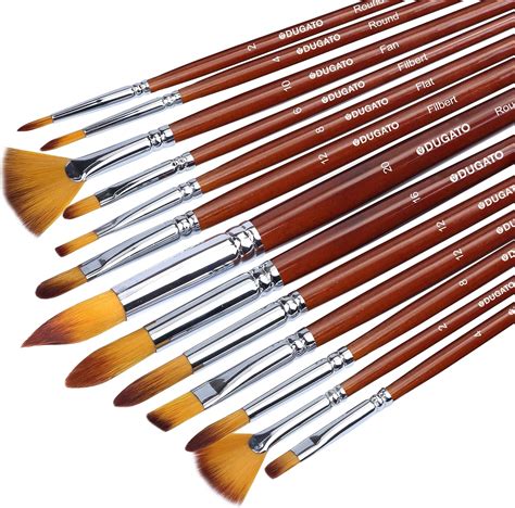 Dugato Artist Paint Brush Set 13pcs Long Handle Oil