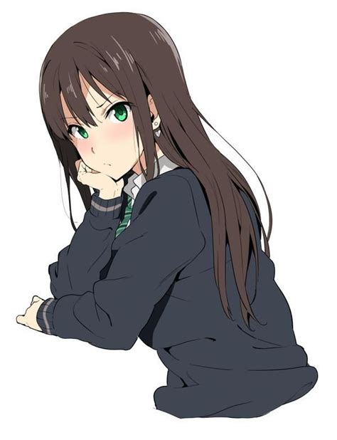 Best Manga Anime Girls With Brown Hair Green Eyes Images On
