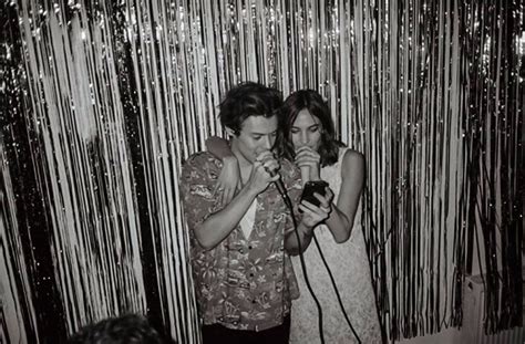Unseen Picture Of Harry And Alexa Chung At A Christmas Party Last December Harry Styles