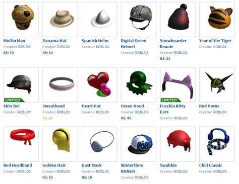 Roblox Hat Id Codes List