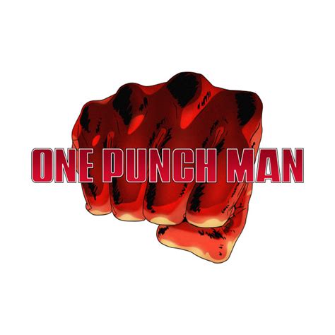 A Single Punch Saitama Fist Centered Text Anime T Shirt Teepublic