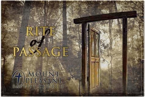 Rite Of Passage Interest Meeting Mount Pleasant Baptist Church