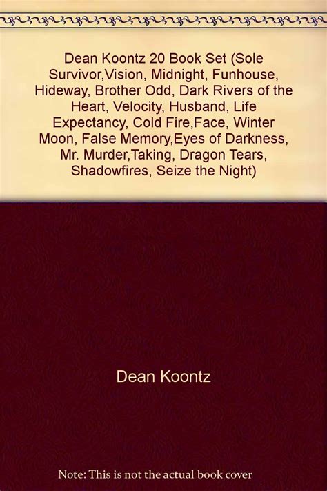 Buy Dean Koontz 20 Book Set Sole Survivorvision Midnight Funhouse