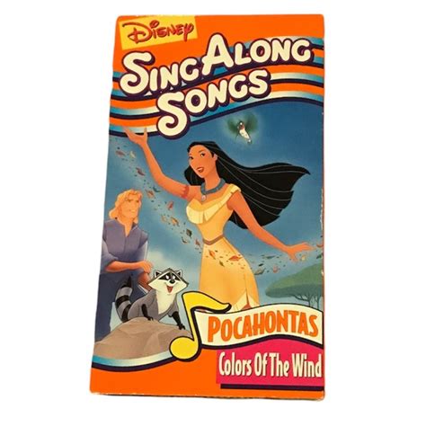 Disney Media Disney Sing Along Songs Pocahontas Colors Of The Wind Vhs Poshmark