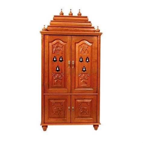 Satinwood Wooden Pooja Cabinet At Best Price In Chennai Id 19346916162