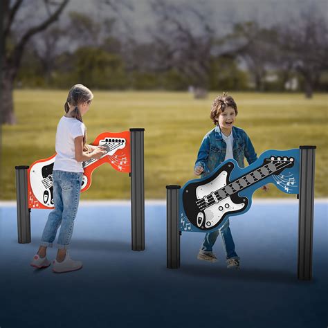 Playtronic Rock Bass Guitar With Alu Posts Playground Equipment
