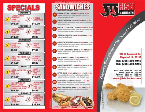 We don't carry old frozen grocery store seafood, we. JJ FISH & CHICKEN menu in Bellwood, Illinois, USA