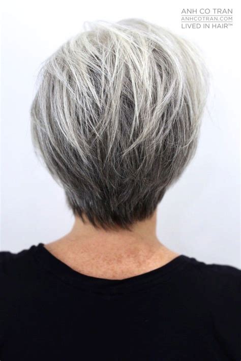 Gray hair is celebrated with this short undercut. Pin on Grey Grace