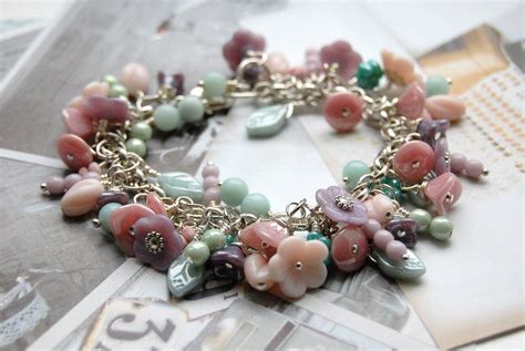 Flower Bracelet Czech Glass Beads Alicebyday Flickr