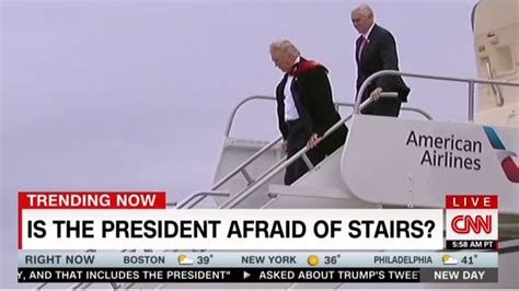 Cnns ‘hard Hitting Report Is Donald Trump Afraid Of Stairs