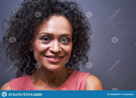 Close Up Of Female Standing On Isolated Background Stock Image Image