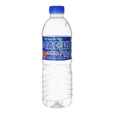 Bleu is sourced is from preserved underground water that's approved by the ministry of health malaysia. Cactus Brand - Natural Mineral Water 500mlx24 - Yee Lee ...